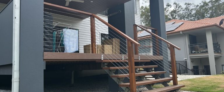 header stairs wire balustrade