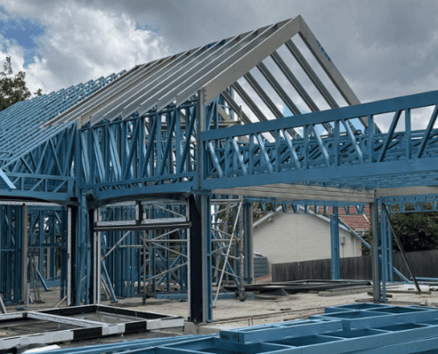 Newsletter Banner 2025 hardcore steel frame on construction site