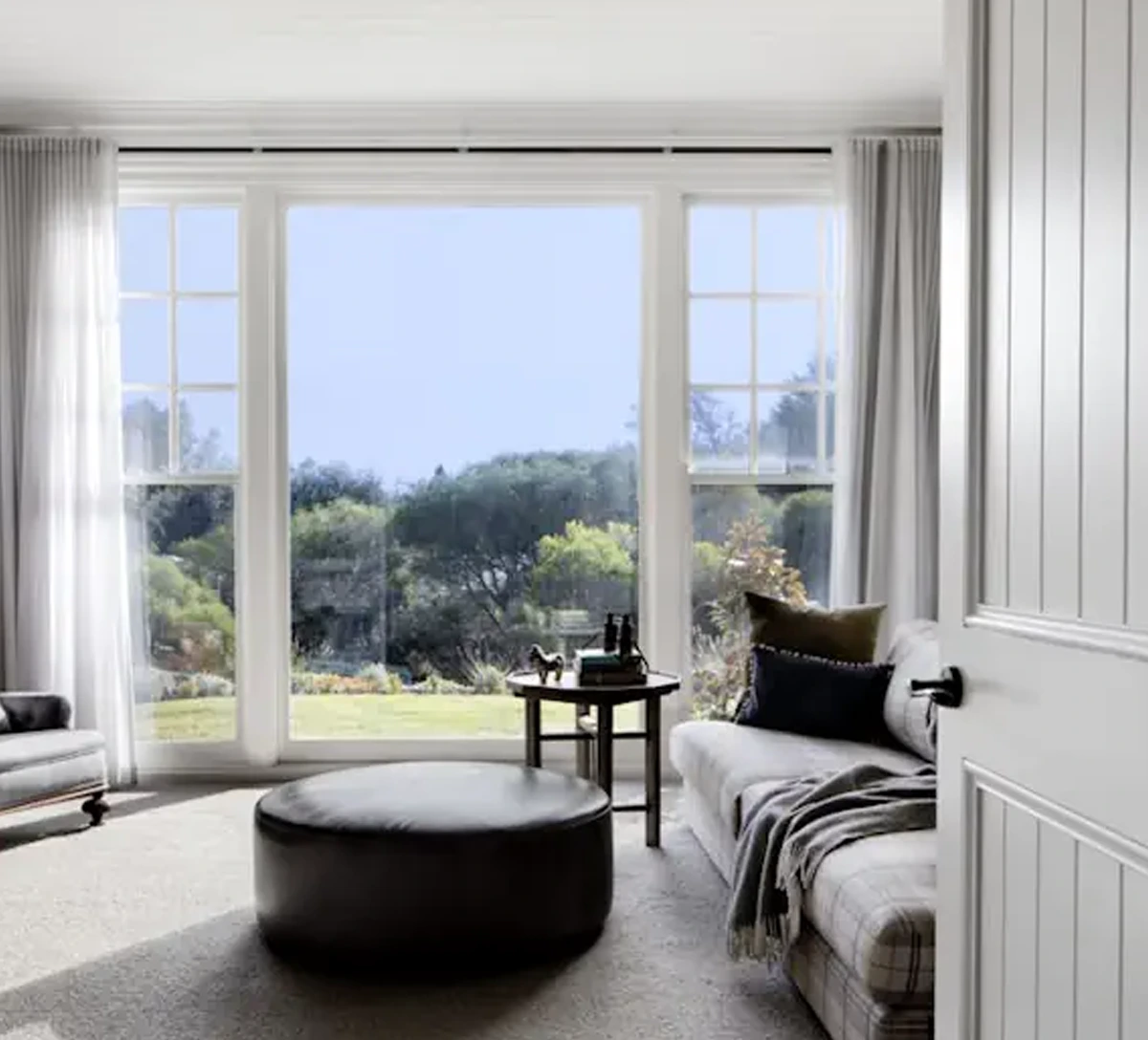 All timber windows doors white doors and window bedroom