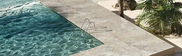 National tiles pool surrounds tiles