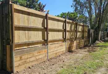 3 benefits of timber fencing pine fence retaining wall 350x242